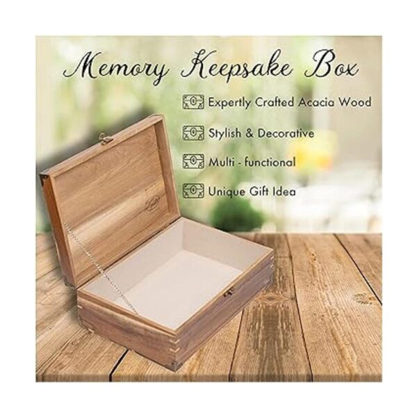 Lignotie Caja de recuerdo de memoria caja de madera_4