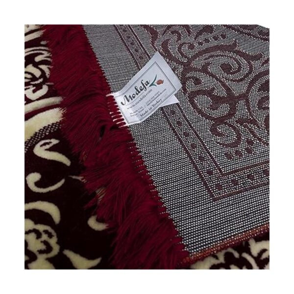 Modefa Alfombra de oración de terciopelo islámico turco_6