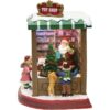 Moments In Time Christmas Village Decor Santa Toy Shop con_3