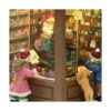 Moments In Time Christmas Village Decor Santa Toy Shop con_4