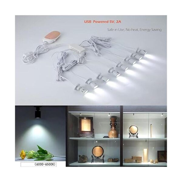 Mini luces de punto con regulador 8 x 1 W foco LED_2