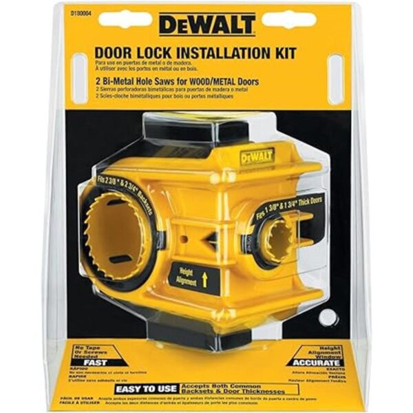 Kit de instalación cerradura para puerta DeWalt D180004