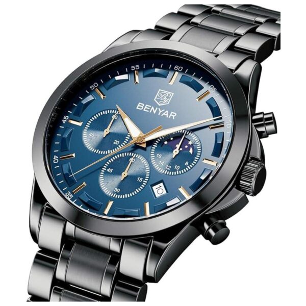 BENYAR Reloj analógico de cuarzo para hombre con_2