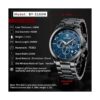 BENYAR Reloj analógico de cuarzo para hombre con_5