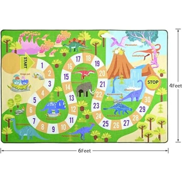 Chicrug Alfombras de juego de dinosaurio para niños_2