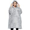 Manta portátil de sherpa con capucha para adultos todos_1
