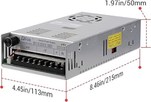 DROK Fuente de alimentación de 48 V convertidor de_4