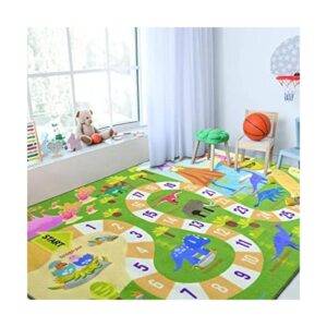 Chicrug Alfombras de juego de dinosaurio para niños_1