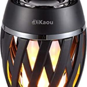 DiKaou Lámpara de mesa con llama LED para exteriores_1