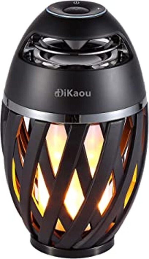 DiKaou Lámpara de mesa con llama LED para exteriores_1