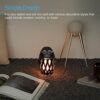 DiKaou Lámpara de mesa con llama LED para exteriores_2