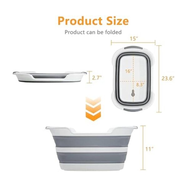 Goderewild Bañera plegable multiusos para mascotas con_2