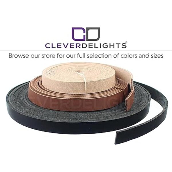 CleverDelights Correa de cuero marrón de 12 30 pies_3