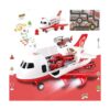 Juguete de avión con camión de bomberos y tapete de juego_1