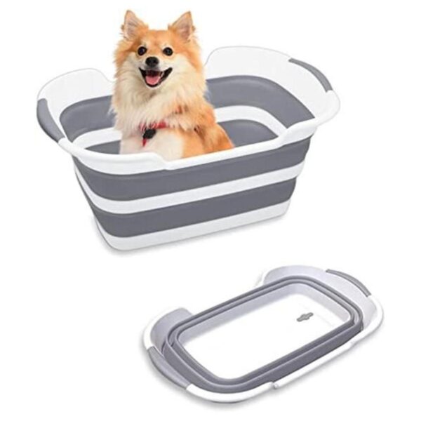 Goderewild Bañera plegable multiusos para mascotas con_1