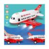 Juguete de avión con camión de bomberos y tapete de juego_3