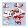 Juguete de avión con camión de bomberos y tapete de juego_2