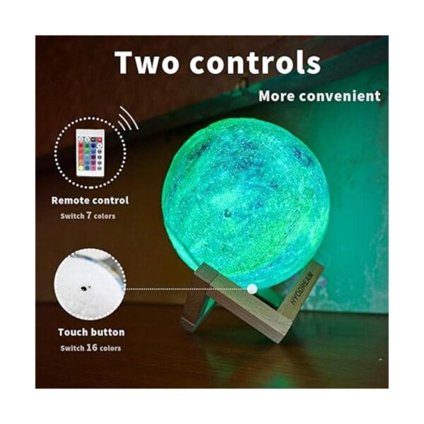 HYODREAM 3D Galaxy Lámpara de Luna estrellada luz nocturna_2