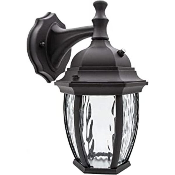 Maxxima Luz LED de pared para exteriores negro con vidrio_1