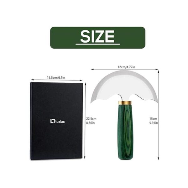 DIUDUS Leathercraft Cuchillo redondo herramienta de_2