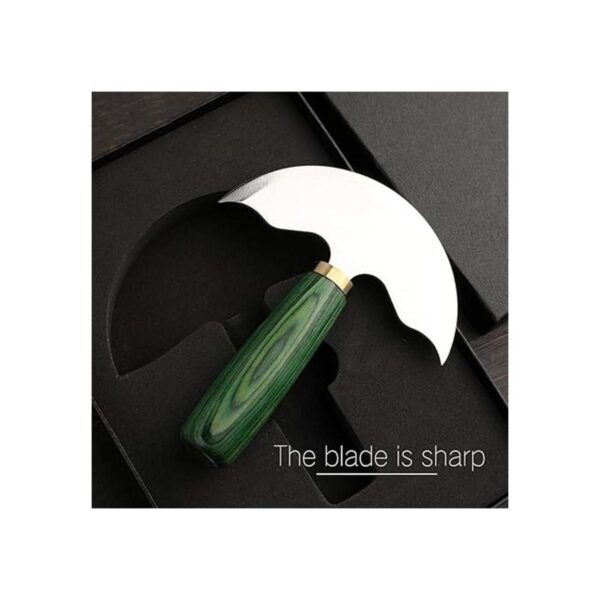 DIUDUS Leathercraft Cuchillo redondo herramienta de_4