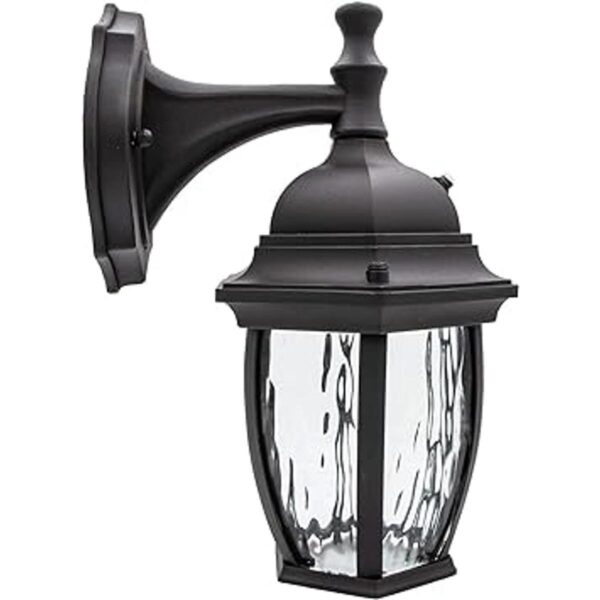 Maxxima Luz LED de pared para exteriores negro con vidrio_5