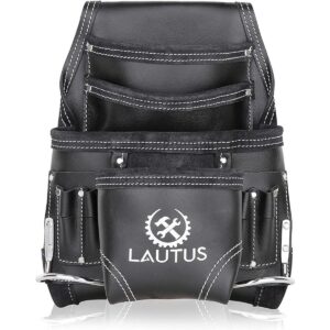 LAUTUS Bolsa de herramientas de cuero curtido al aceite