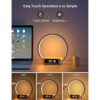 Amouhom Lámpara de mesa reloj despertador de 18 W con_3