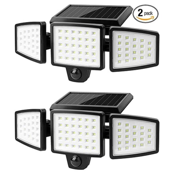 LE Luces solares de inundación para exteriores luces de