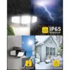 LE Luces solares de inundación para exteriores luces de