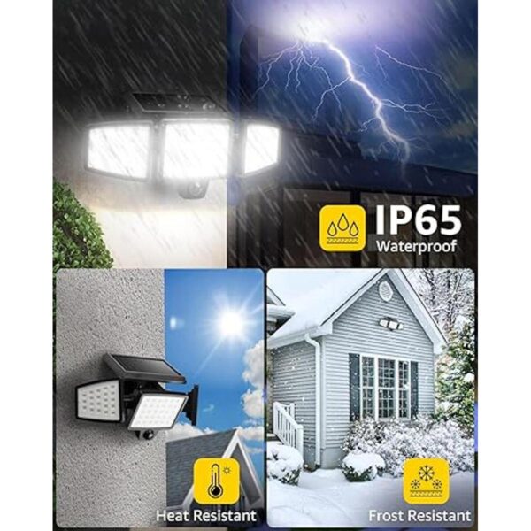 LE Luces solares de inundación para exteriores luces de