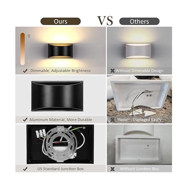 LIGHTESS Moderno juego de 2 apliques de pared regulables_3