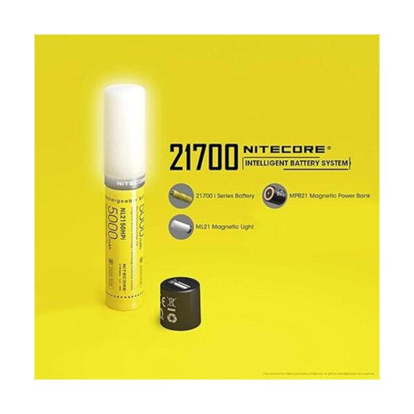 Nitecore MPB21 Mini linterna recargable con cargador de_3