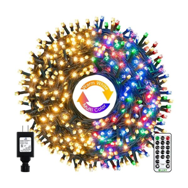 Ollny Guirnalda de luces de Navidad para exteriores 210_1