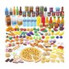 JOYIN Juego de 200 piezas de comida de lujo para niños_1