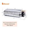 Hiorucet BLOT BLOTMC Kit de ventilador de chimenea de