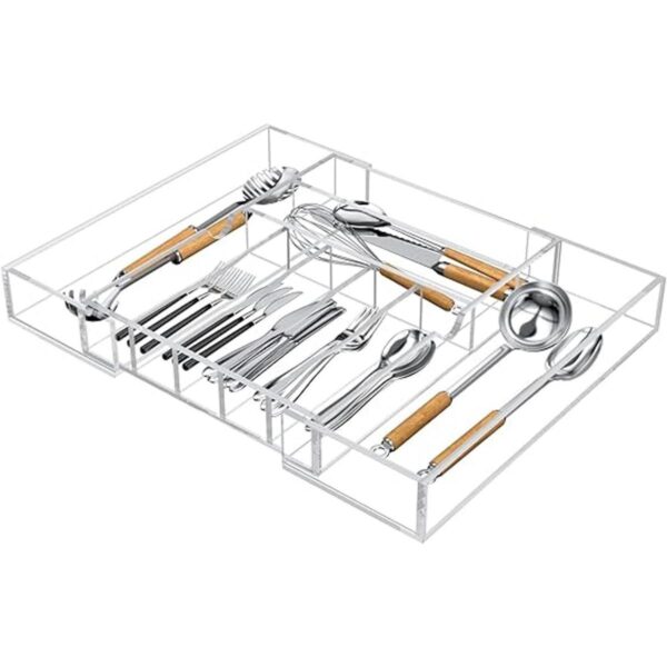 NIUBEE Organizador de cajones de cocina expandible para_1