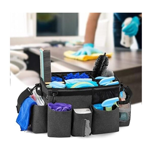 LoDrid Bolsa grande de limpieza portátil con 4 separadores