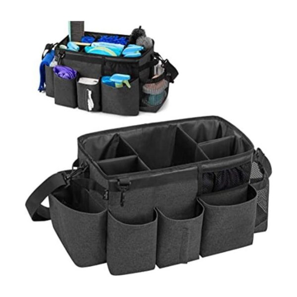 LoDrid Bolsa grande de limpieza portátil con 4 separadores