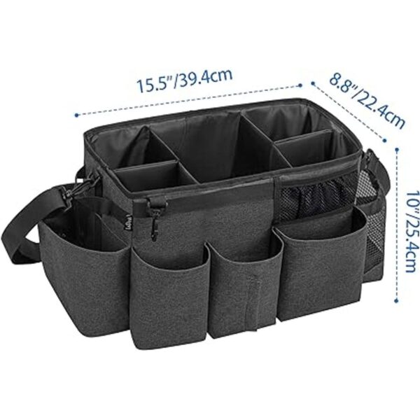 LoDrid Bolsa grande de limpieza portátil con 4 separadores