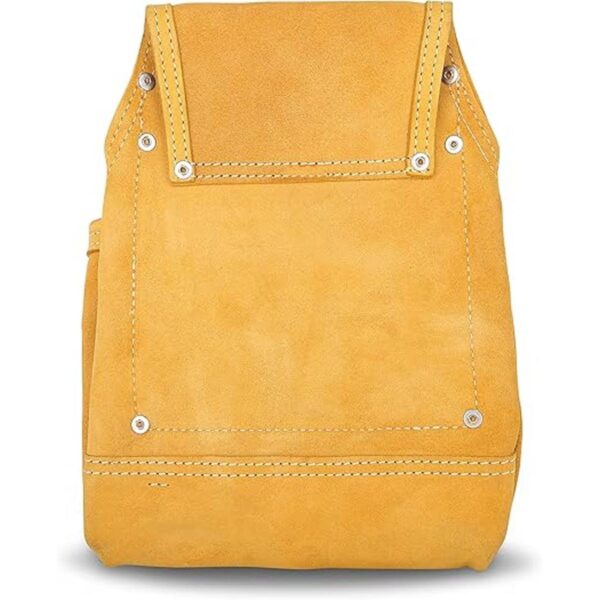 LAUTUS Nubuck Bolsa de herramientas de cuero de grano
