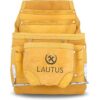 LAUTUS Nubuck Bolsa de herramientas de cuero de grano