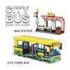 Kit de construcción de estación de autobús City Town