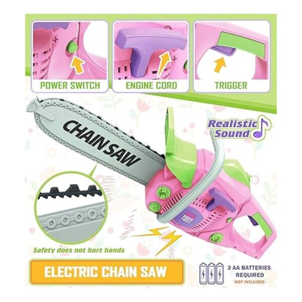 Juego de herramientas para niños con taladro eléctrico de_2