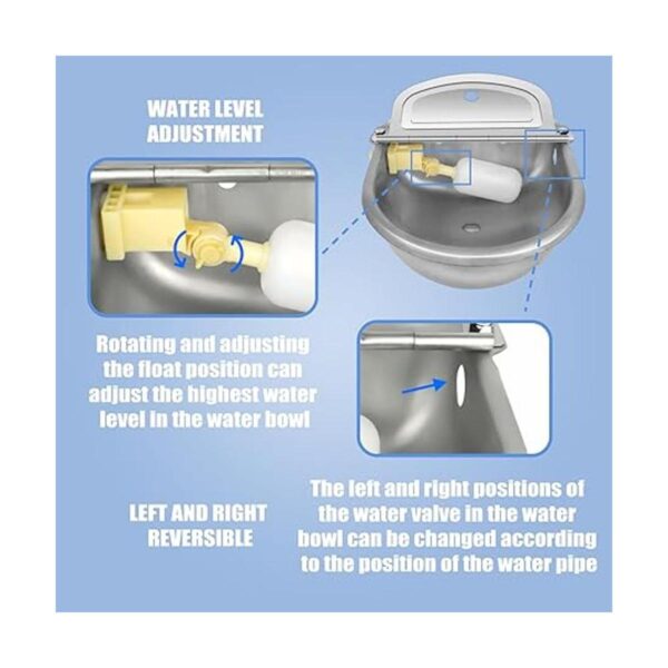 Cuenco automático de agua potable para animales con