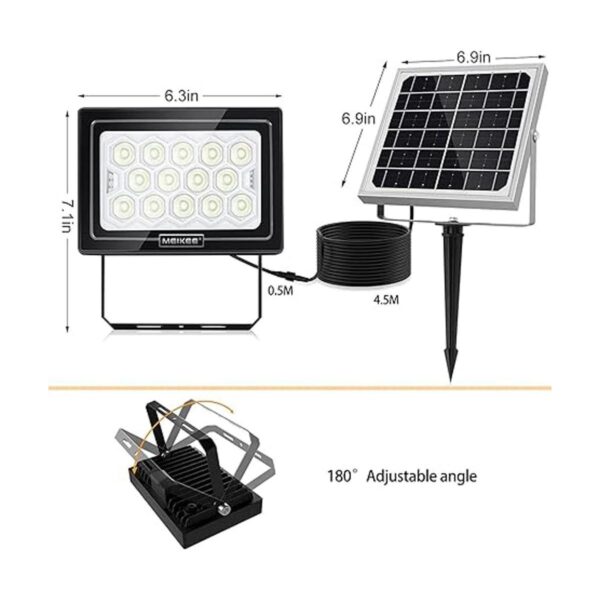 MEIKEE RGBW Luz de inundación solar para exteriores con_3