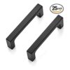 Manijas sólidas cuadradas para gabinetes de color negro_1
