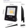 GLW Luces LED de paisaje de 50 W 1224 V CC de color blanco_6
