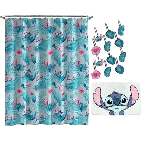 Jay Franco Disney Lilo Stitch Floral Fun Juego de baño_1