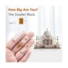 KLMEi Colección de arquitectura Taj Mahal Set de_4